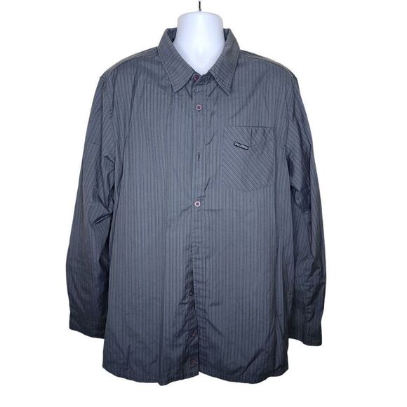 Metal Mulisha Long Sleeve Dress Shirt Mens Size XXL Gray Button Up - Picture 1 of 9